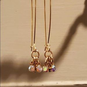 Multi colored charm Dangle earrings